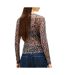 T-shirt marron léopard femme tommy hilfiger tjw slim aop-2