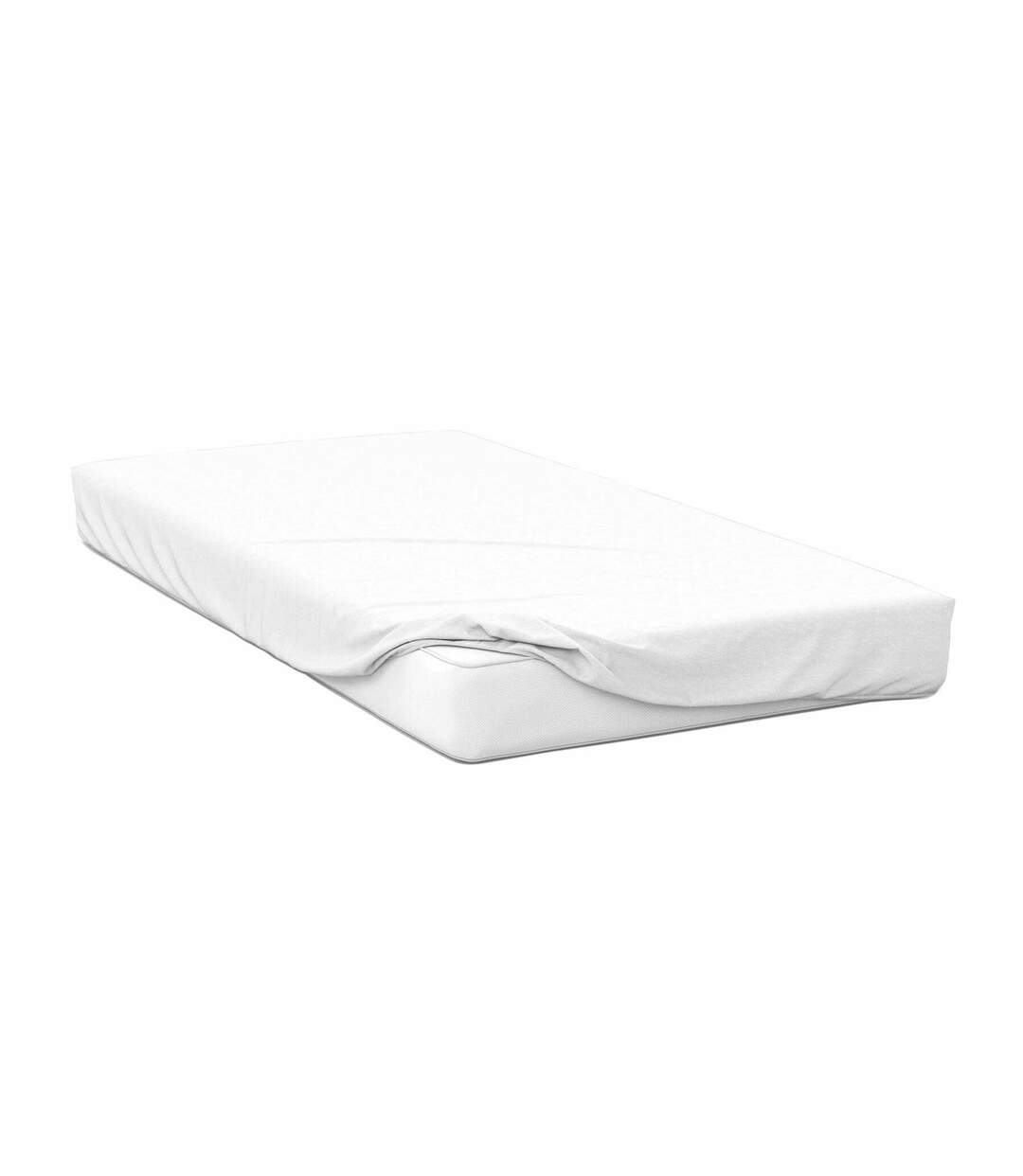 Belledorm Jersey Cotton Deep Fitted Sheet (White) - UTBM151-1