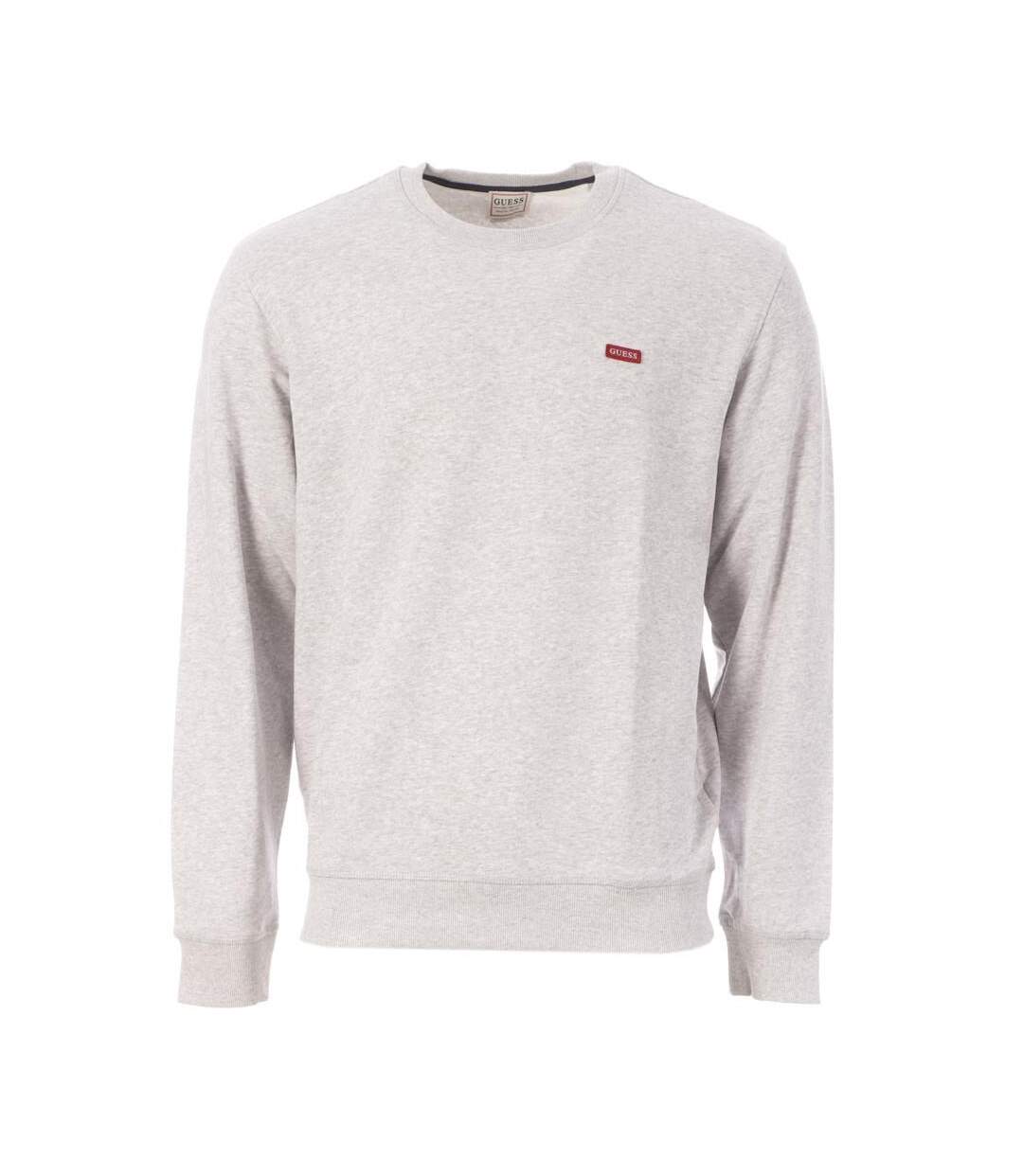 Sweat gris homme guess patch - xxl-1