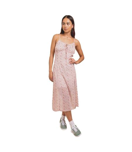 Womens/ladies Floral Spaghetti Strap Slip Dress Multicoloured Daisy Street