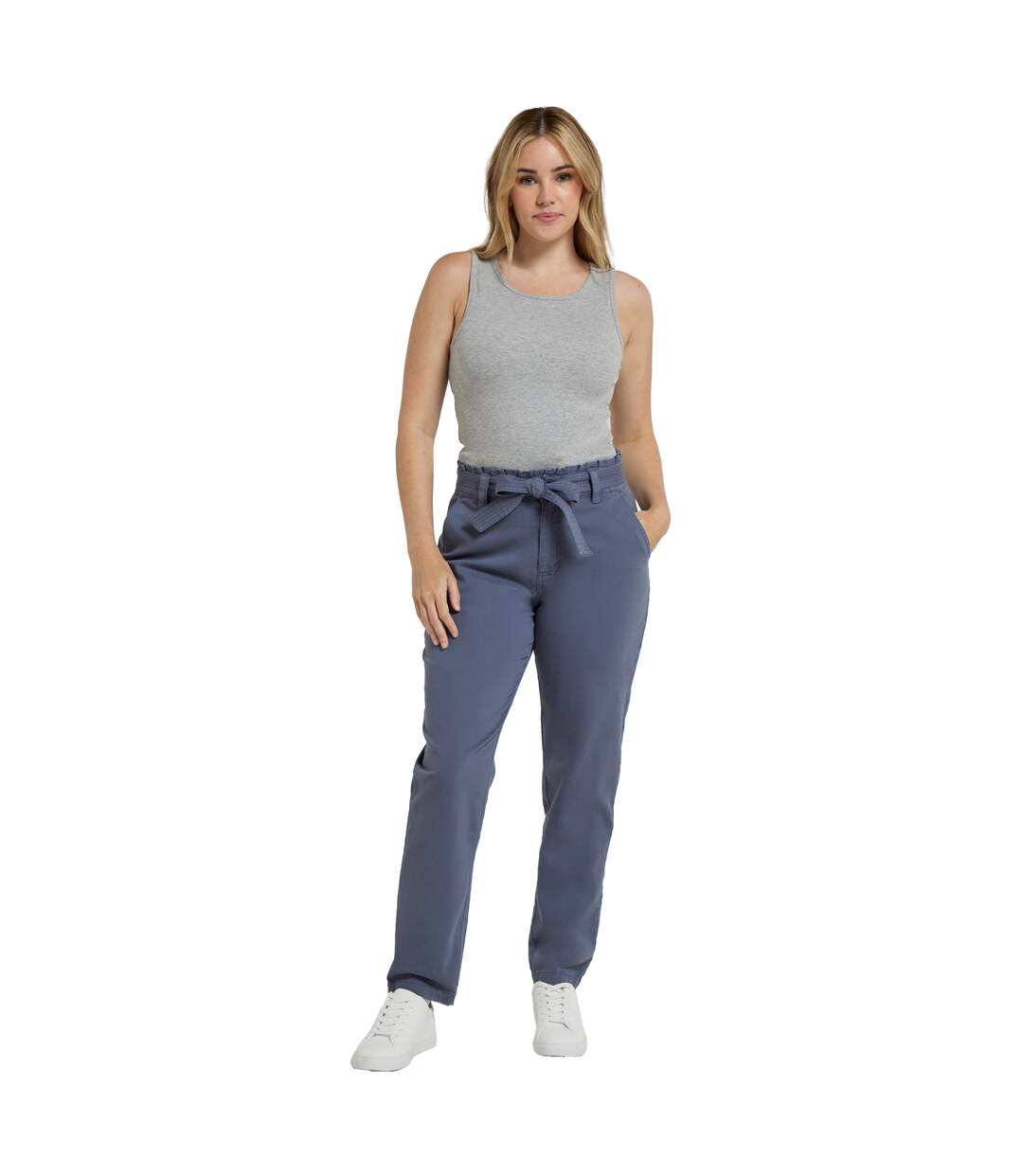 Pantalon Loren Femme Bleu Marine Animal-1
