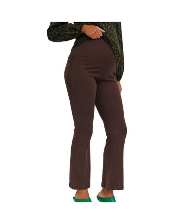 Pantalon marron femme mamalicious mila - l