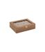 Boîte à Bijoux en Bois Floral 20cm Marron-1