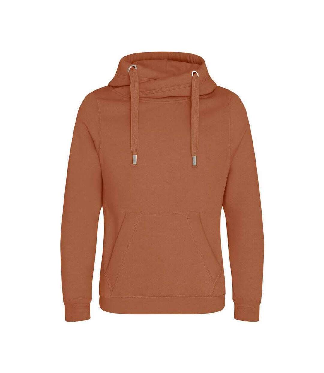 AWDis Hoods Mens Cross Neck Hoodie (Ginger Biscuit) - UTRW5363-1