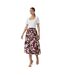 Principles Womens/Ladies Floral Midi Skirt (Berry) - UTDH6461