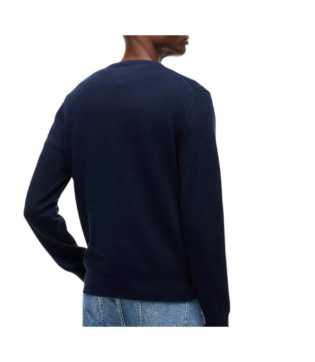 Pull marine homme tommy hilfiger tjm slim ess-2