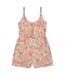 Combishort Flora Femme Blanc Cassé Animal-3