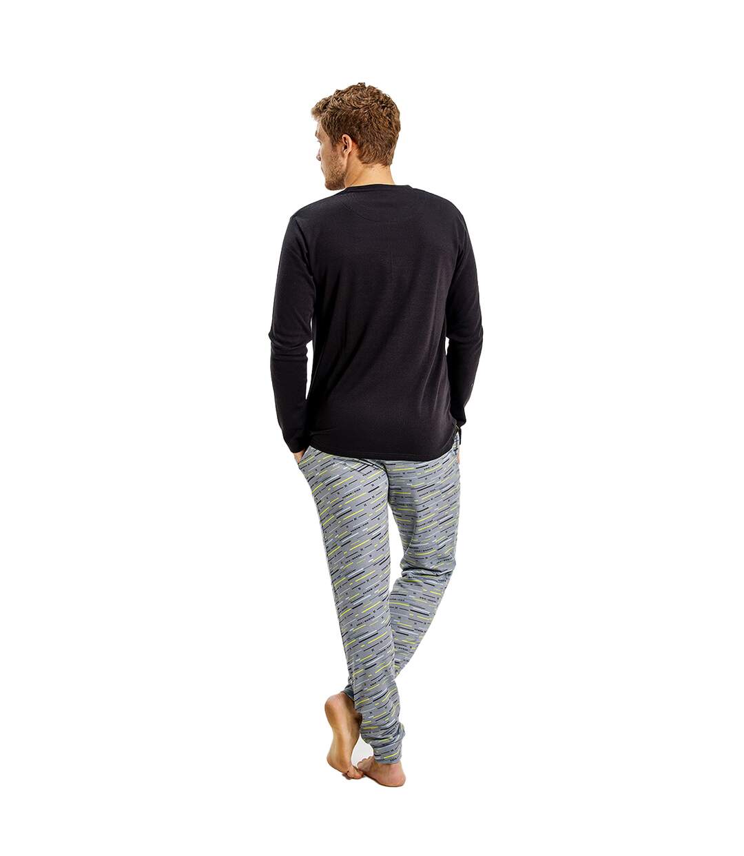 Winter pajamas long sleeve round neck MU1 men