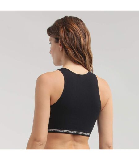 Crop top en microfibre côtelée sans couture Icons Seamless