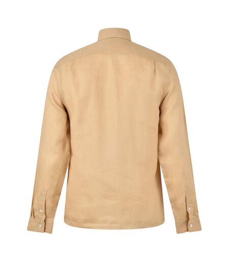 Chemise Motif/style Logo Homme Beige Lacoste