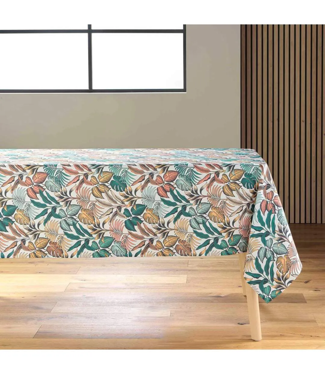 Nappe Antitache Imprimé Stylis 145x240cm Jaune-1
