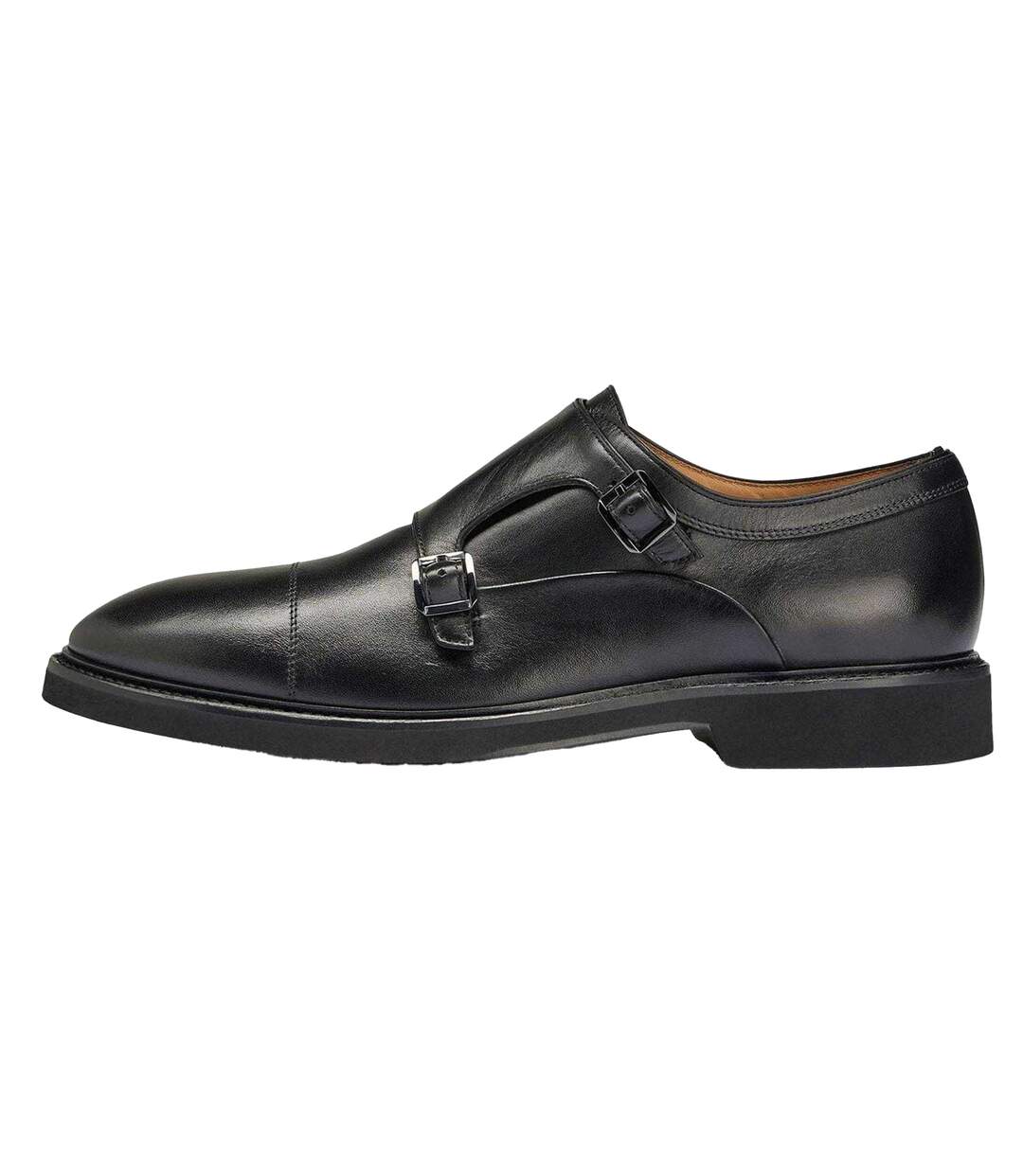 Richelieus Monk Homme Noir Boss-3