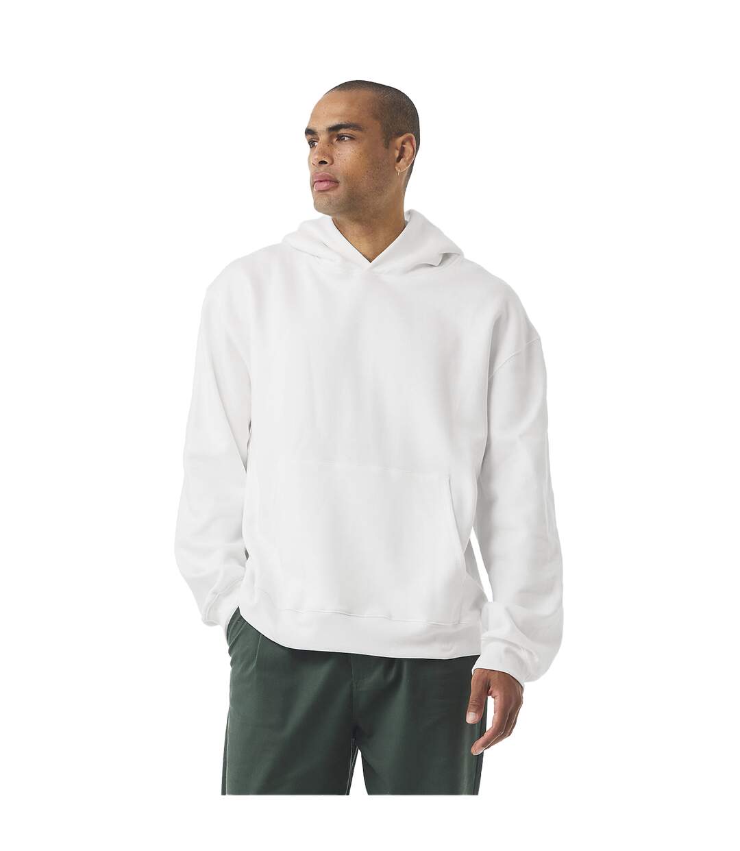 Unisex Adult Heavyweight Pull Over Hoodie White Bella + Canvas-4