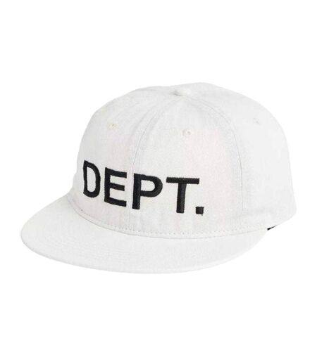 Embroidered Logo Cotton Cap White Gallery Dept