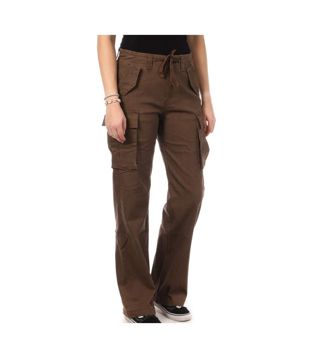 Pantalon Marron Femme Monday Premium Cargo - M-1