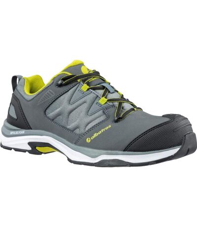 Leather Ultratrail Low Lace Up Safety Shoe Grey Combined Mens