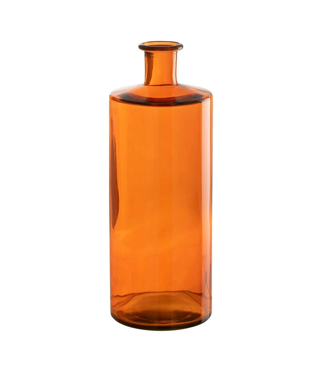 Vase Déco en Verre Bouteille 40cm Orange-1