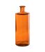Vase Déco en Verre Bouteille 40cm Orange-1