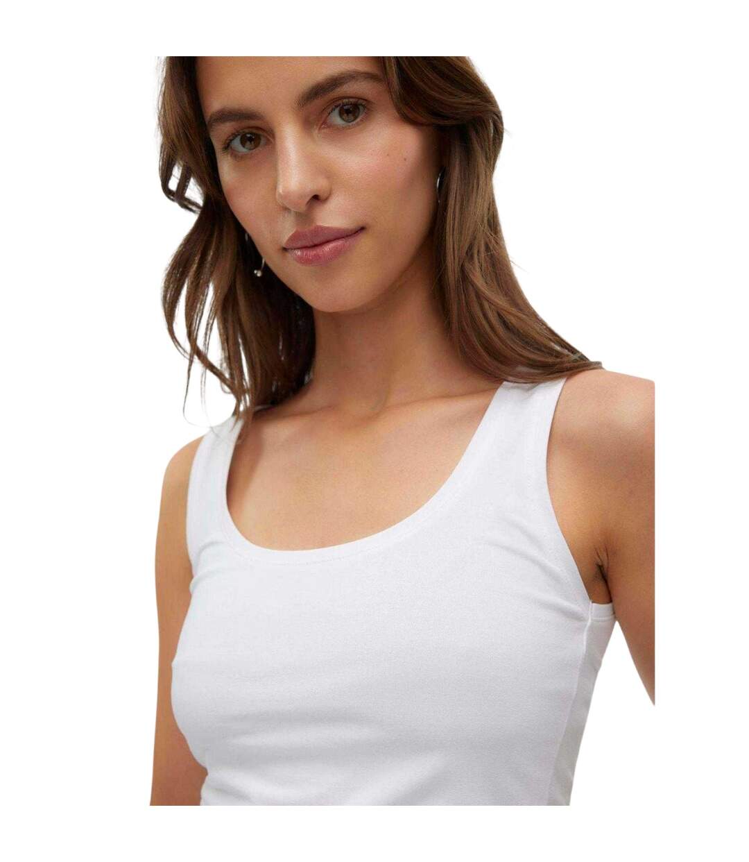 Débardeur Sans Manches Lulu Femme Blanc Vif Vero Moda-4