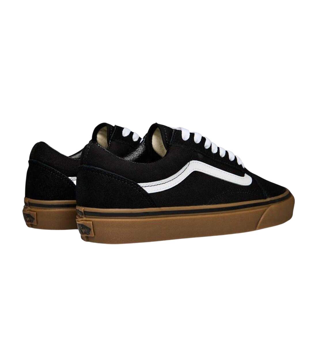 Mens Old Skool Canvas Trainers Black Gum Vans-2