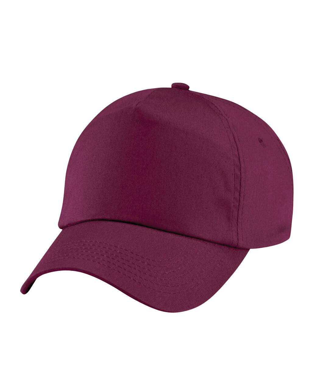 Childrens/kids original 5 panel cap burgundy Beechfield-1