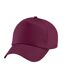 Childrens/kids original 5 panel cap burgundy Beechfield-1