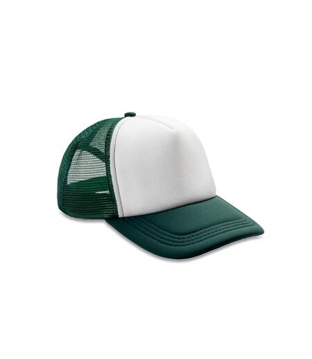 Result Core Half Mesh Truckers Cap (Bottle Green/White) - UTPC3801