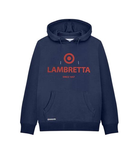 Mens Target Logo Hoodie Dark Navy Lambretta