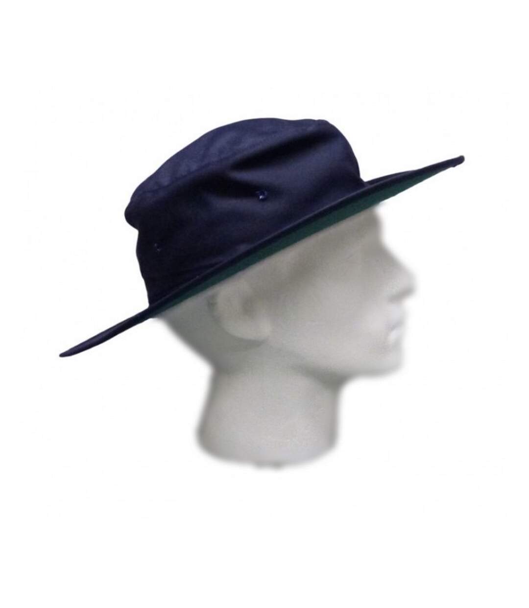 Wide brim cricket bucket hat navy Kookaburra-2