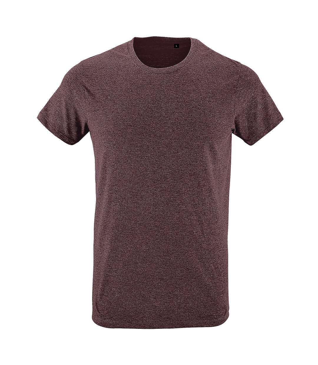 T-shirt regent homme bordeaux chiné SOLS