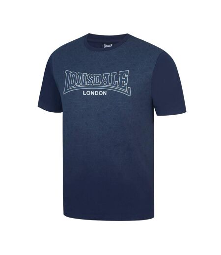 Mens Geometric Logo T-shirt Blue Lonsdale