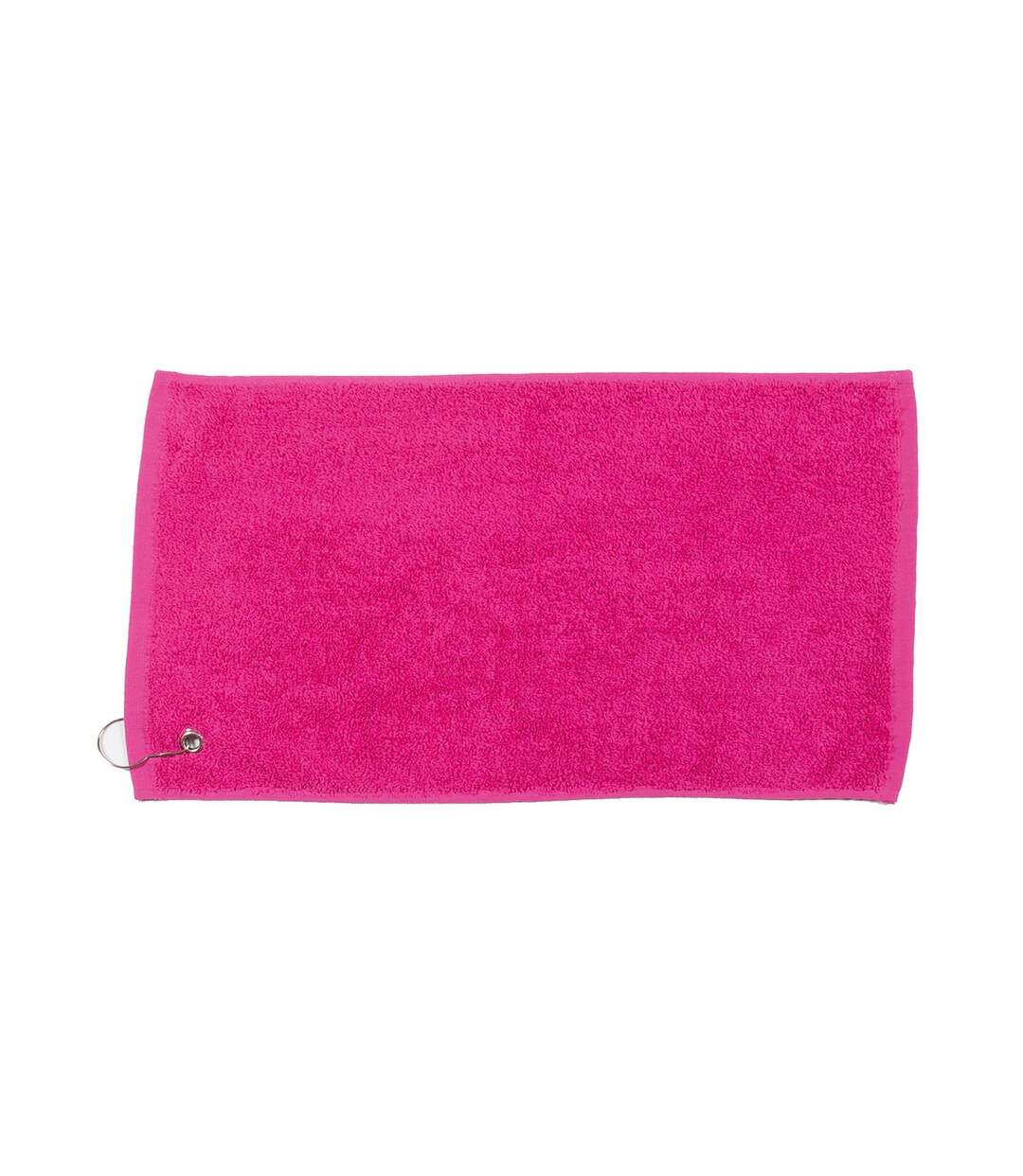 Serviette de golf luxury taille unique fuchsia Towel City