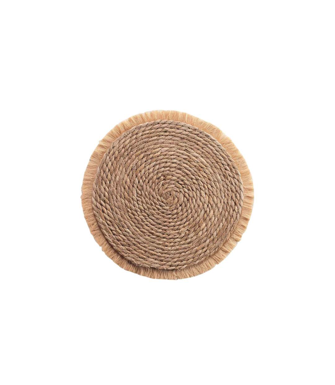 Set de Table Rond en Paille Oslo 38cm Naturel