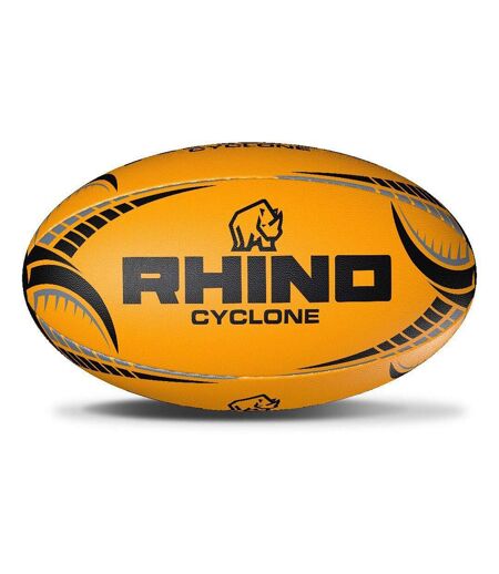 Rhino - Ballon de rugby CYCLONE (Orange fluo) (Taille 4) - UTRD802