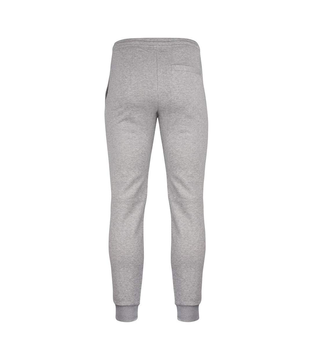 Pantalon de jogging premium oc homme gris chiné Clique-2