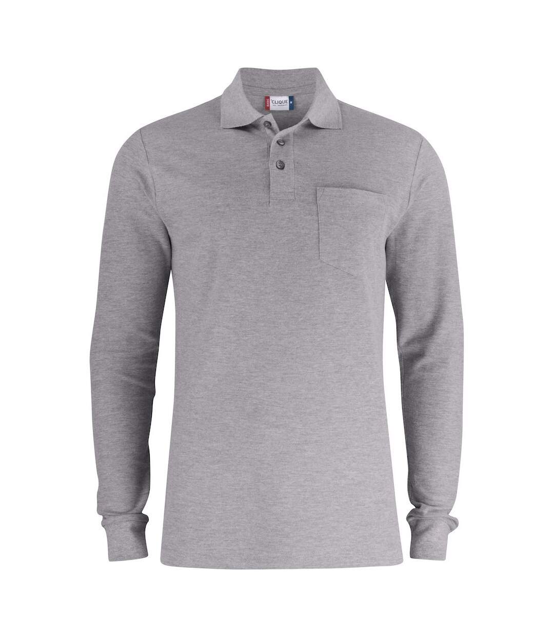 Polo basic adulte gris Clique-1