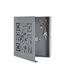 Boîte à Clés Métal QR Code 24cm Gris-2