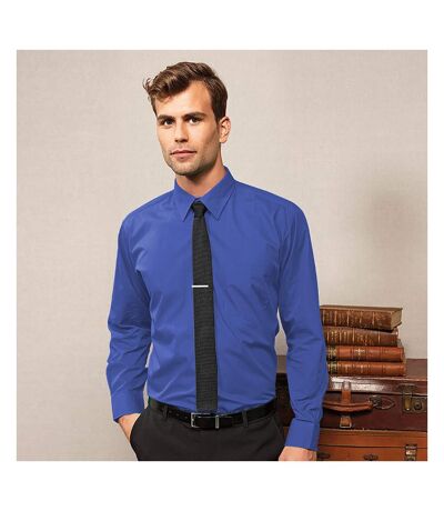 Mens  Poplin Long-sleeved Formal Shirt Royal Premier