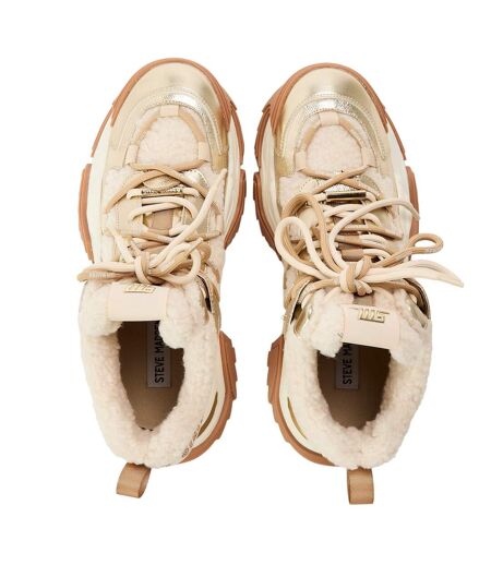 Womens/ladies Kaboom Snow Boots Gold Steve Madden