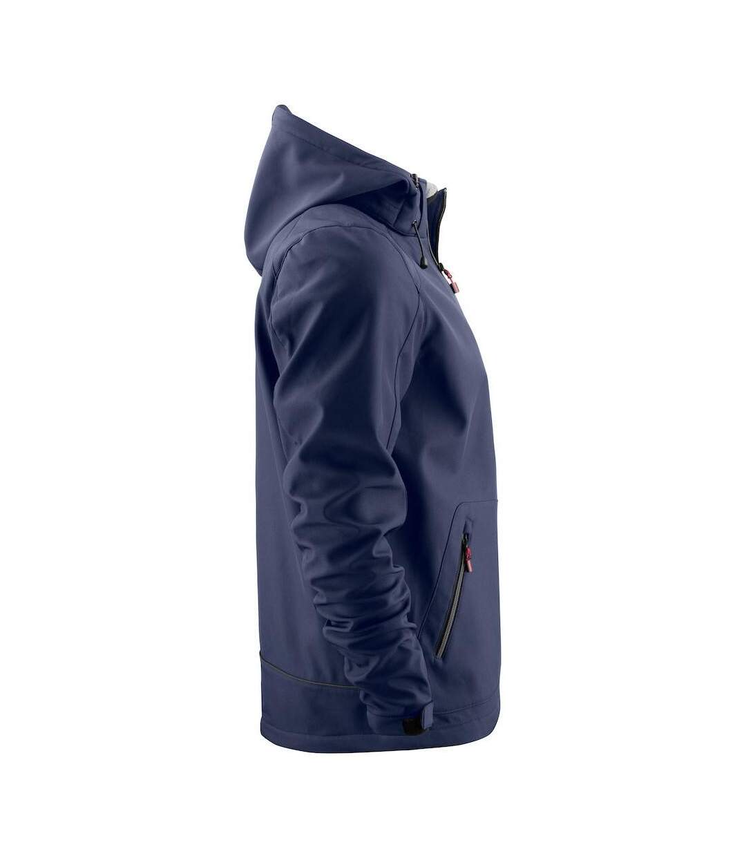 Mens Karting Soft Shell Jacket Navy Printer-4
