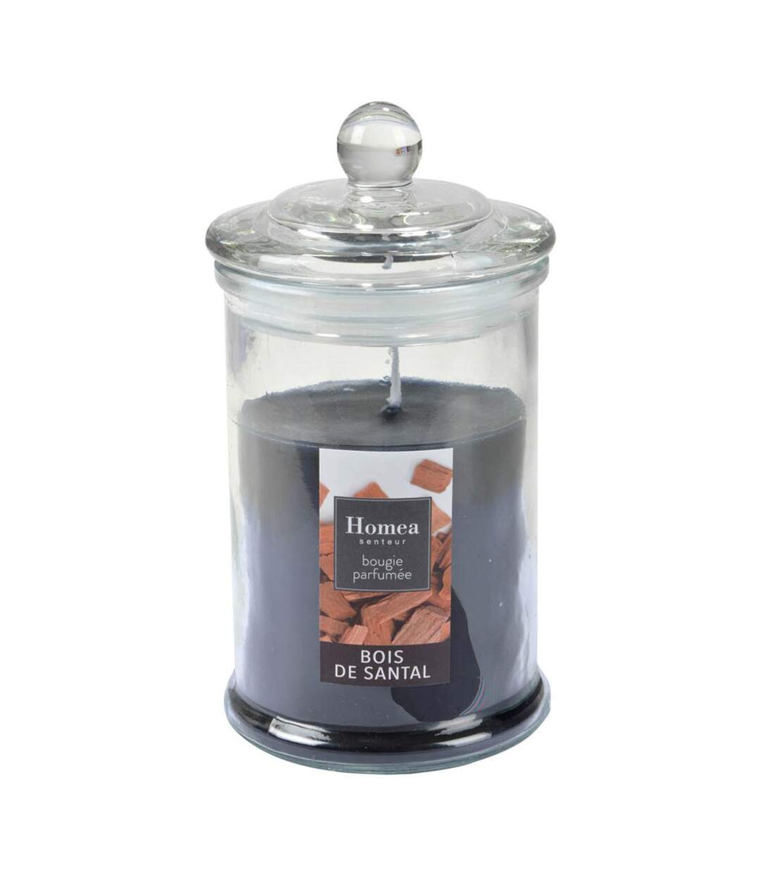 Bougie Parfumée Bocal Essentiel II 15cm Bois de Santal-1