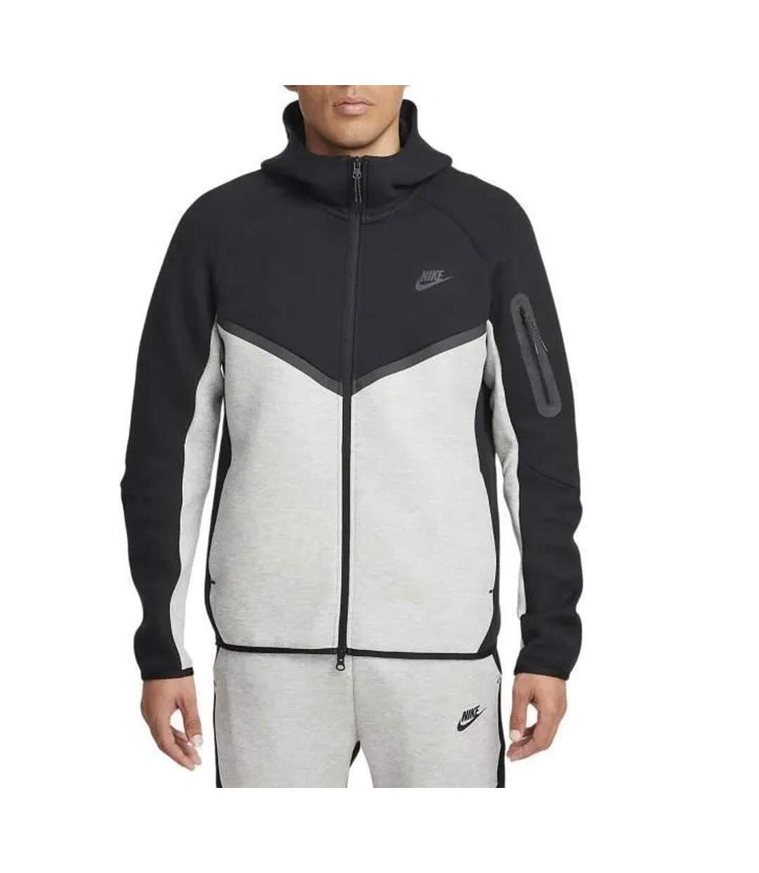 Veste noire/blanche homme nike technique flc-1