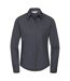 Chemisier Manches Longues Femme Gris Foncé Russell Collection-1