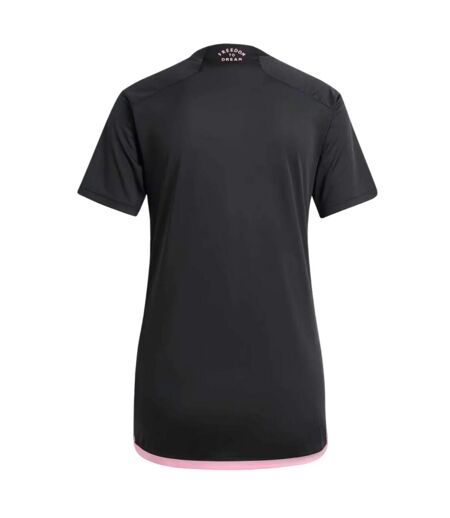 Womens/ladies Inter Miami Cf Short-sleeved Football Jersey Black Pink Adidas