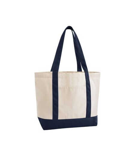 Tote Bag Earthaware Taille Unique Naturel Bleu Marine Français Westford Mill