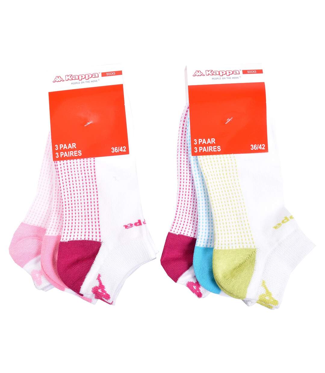 Chaussettes Femme KAPPA Socquettes Tiges courtes Pack de 12 Paires Fantaisies Surprise