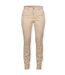 Front Row Womens/Ladies Cotton Rich Stretch Chino Trousers/Pants (Stone)
