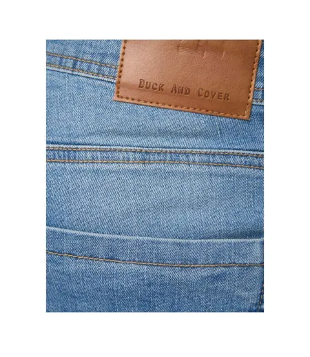 Mens Zeki Shorts Light Wash Duck And Cover