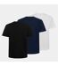 Pack Of 3  Mens Logo Cotton T-shirt  Black Ink White Belstaff-2