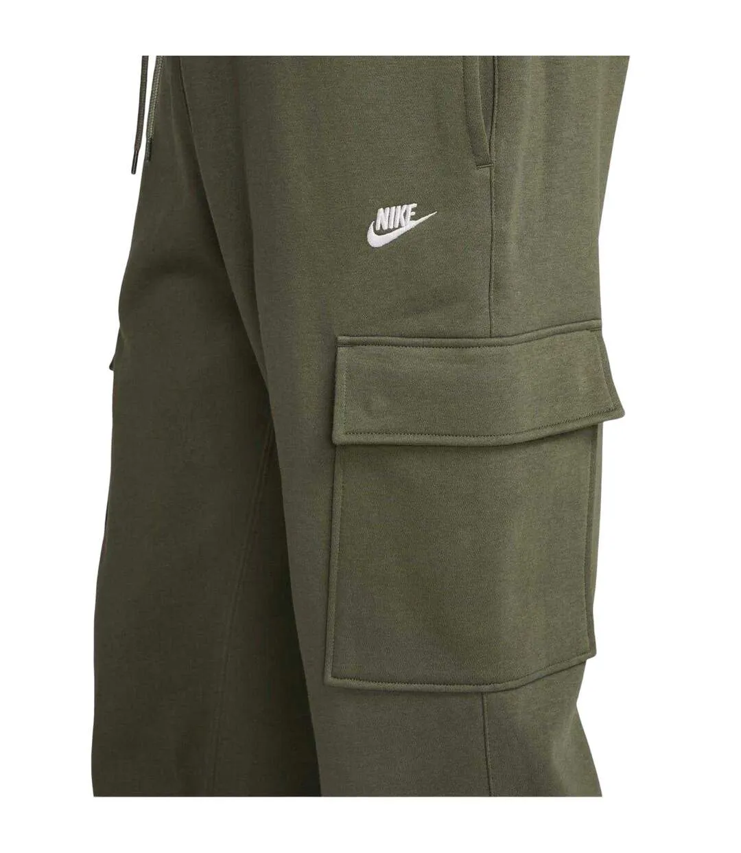 Pantalon De Jogging À Poches Sportswear Club Homme Kaki Blanc Nike-4